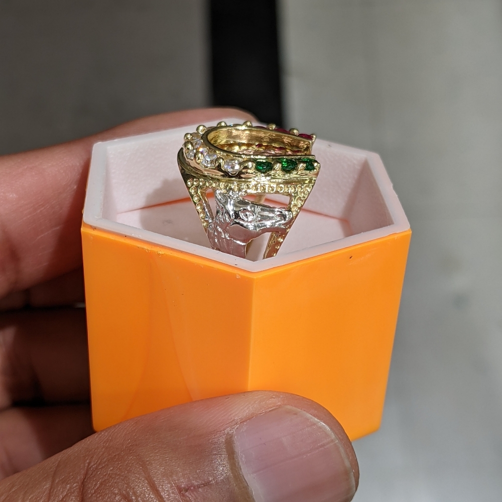 14kt Real Solid Gold Ring For Men - image 6